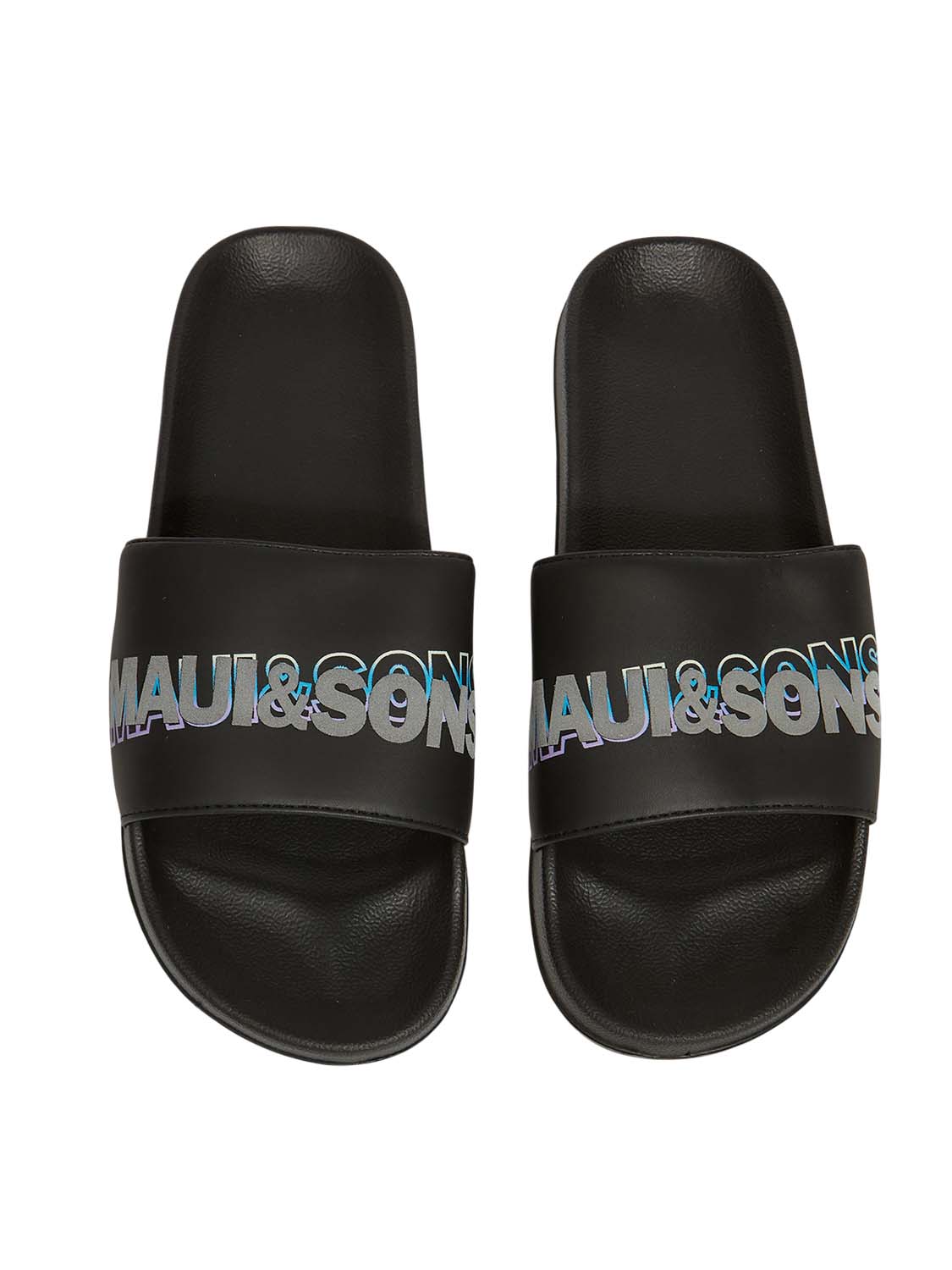 MAU SLIPPERS PALMWAY 0465540010-27 black 2606 1 pantofles MAU SLIPPERS PALMWAY 0465540010-27 mavro 2606 1