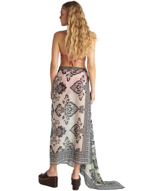 B4U CORAL DAMASK PRINTED PAREO 26383420-02 black 2607 2