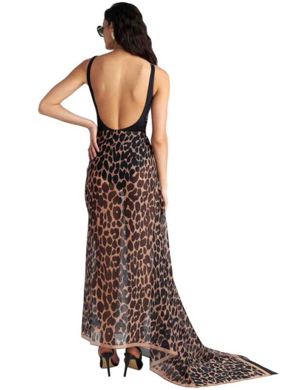 B4U TOFFEE LEO PRINTED PAREO 26383572-02 black 2607 2