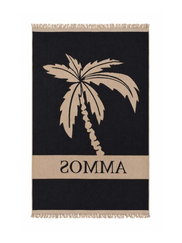 BLP PASSPARTOUT AMMOS PRINTED BEACH TOWEL 26086080-02 black 2607 2