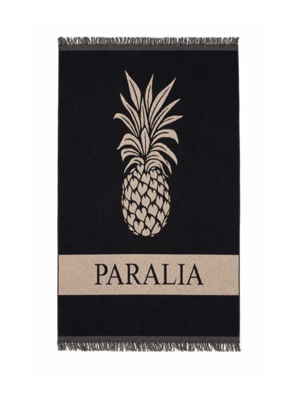 BLP PASSPARTOUT PARALIA PRINTED BEACH TOWEL 26086081-02 black 2607 1