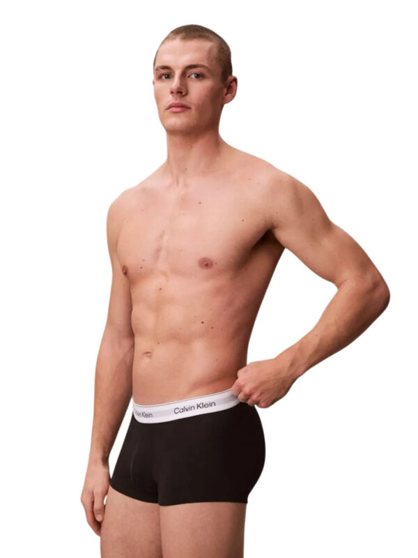 CKL ICON COTTON STRETCH 3P LOW RISE TRUNKS LV00NB4389UB1 black 2607 2